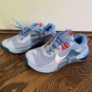 NWOT Nike Metcon 7 Amp Sneakers Marine Blue White DH3382-504
